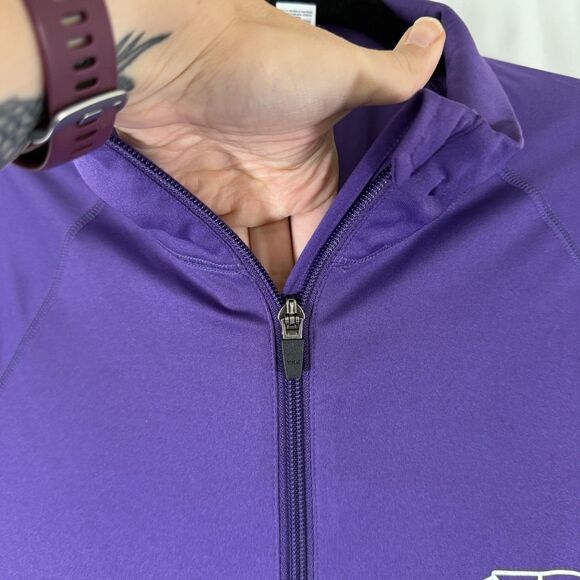 K State ALO Jacket Men's XL Purple 1/4 Zip Long Sleeve Turtleneck Pullover - Picture 7 of 11